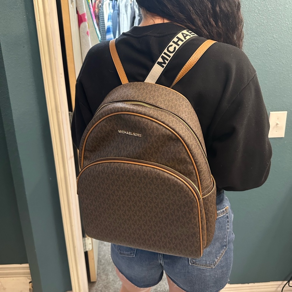 Michael Kors backpack with matching wallet